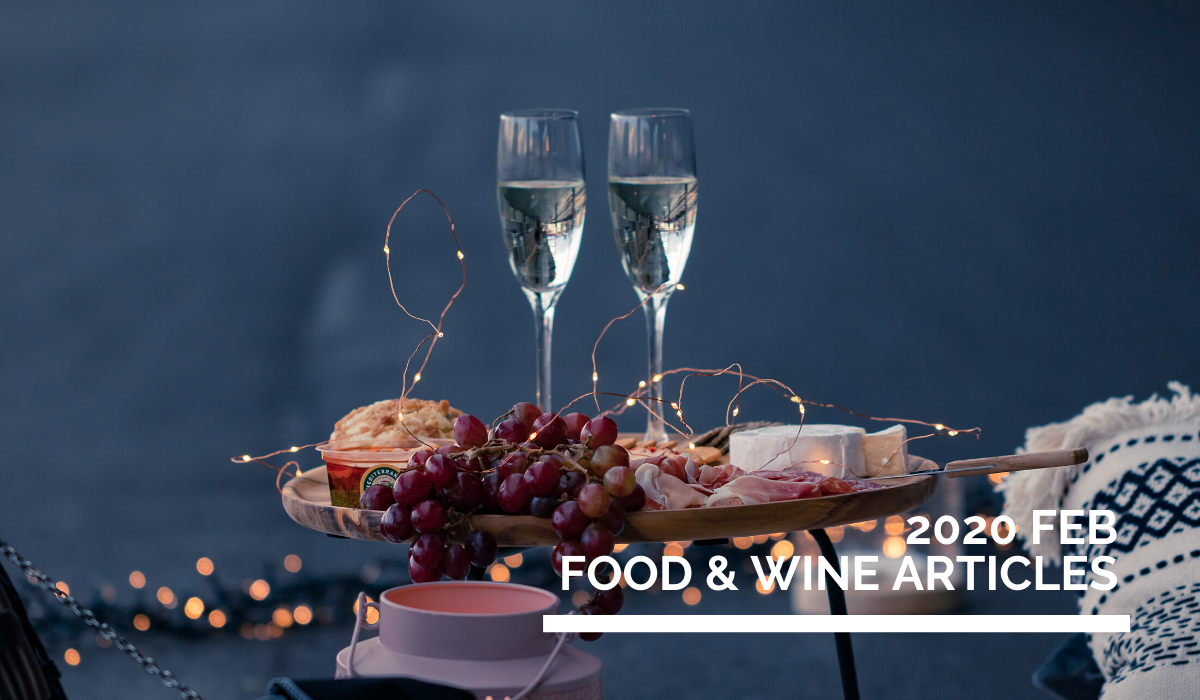 February 2020  Food & Wine Online English Articles  》2020年2月餐酒英文網路文章